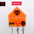 moo \IARVEL. J j 4 sr 🧩 MARVEL KEYRING HANGERS PUZZLE