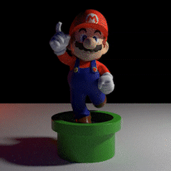 Ce oa Файл STL Поза Mario Bros T с костью・Дизайн для загрузки и 3D-печати, GauchoCE