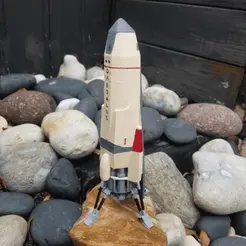 20200709_151535.gif Archivo STL El cohete de Marte・Modelo de impresora 3D para descargar