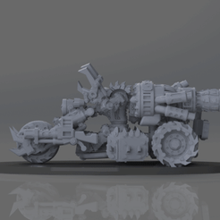 Wheeled_712x500.gif STL file Greenskins Boss Trike・3D printer model to download