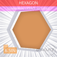 Hexagon~6.5in.gif Hexagon Cookie Cutter 6.5in / 16.5cm