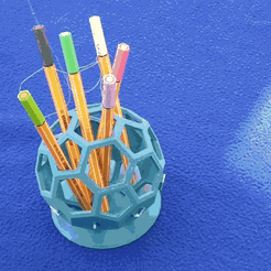 Animation3.gif STL file CRAYON NEST・Template to download and 3D print
