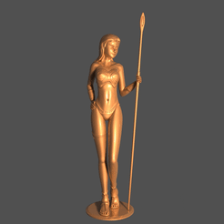 amazone1.gif 3D file Amazon warrior statue・3D printable model to download, einstein_de