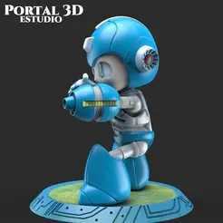 PORTAL 3D ESTUDIO STL file Megaman・3D printable model to download, Portal_3D_Estudio