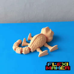3D print Flexi animals / Chameleon / Print-in-Place Chameleon・Cults