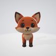 FOX.mp4 Fox , Cute Chibi Fox, Fox 3d Model , Figurine, Christmas