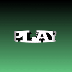 Play.gif Free STL file Text Flip, Play, Pause, Stop・3D printable model to download, master__printer