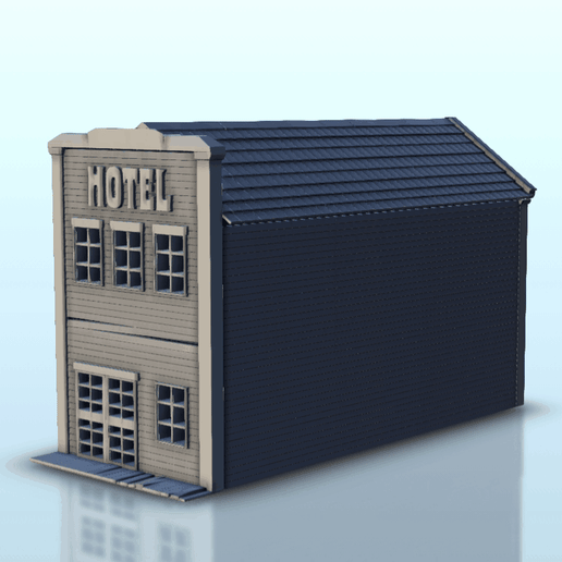 Wild West hotel 5 - Six Gun Sound Desperado Old Chronicles Gunfight Gutshot Blackwater Gulch Age of Sigmar Warhammer 3D model