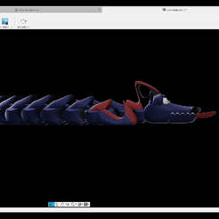 Autodesk-Fusion-360_2022.01.22-20.25_1.gif Download STL file Nessie the sea monster ! ( 36 cm long ) • Object to 3D print, Holyrings