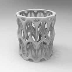 untitled.1760.gif Fichier STL VORONOÏ, CRAYON, RÉCIPIENT, GEOMETRI, VASE,・Modèle à télécharger et à imprimer en 3D