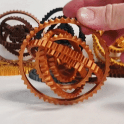 Ring-Gear-Fidget-Coaster.gif Fichier STL Dessous de verre à engrenages・Idée pour impression 3D à télécharger