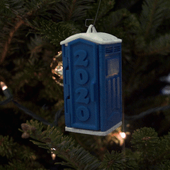 Sequence 01.gif STL file Porta Potty 2020/2021 Ornament・3D printable model to download, Tiki3D