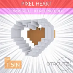 Pixel_Heart~1.5in.gif Pixel Heart Cookie Cutter 1.5in / 3.8cm