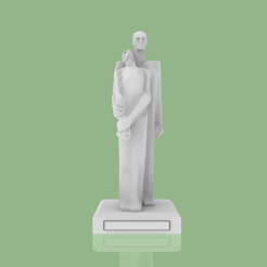 2.1.gif STL file Love statue・3D print model to download