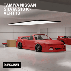 Cult3D-Nissan-Silvia-S13-K-_-Vert13-Thumbnail.gif Fichier STL Nissan Silvia S13 K - 1/24 - Vert13 transkit・Design pour impression 3D à télécharger