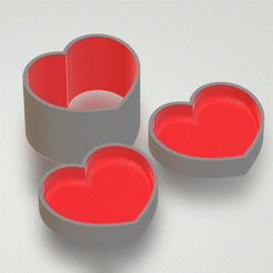 STL00506-2.gif Fichier 3D Moule pour bombes de bain Bubble Heart・Modèle pour imprimante 3D à télécharger, CraftsAndGlitterShop