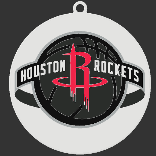 🎄 NBA - Houston Rockets - Christmas Ornament・ STL File for 3D printing ...