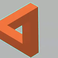 2023-01-22-11-39-39_Trim-online-video-cutter.com.gif Descargar archivo STL gratis Ilusión óptica - Triángulo de Penrose・Modelo para la impresora 3D