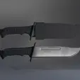 Comp137_AdobeExpress.gif Halo M-1 Combat Knife - 3D Print Files