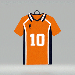 Gif-naranja.gif Descargar archivo STL Llavero Karasuno camiseta • Objeto para impresión 3D, IamYoshi