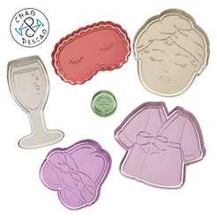 Kit_Mama_Gif.gif STL file Spa Day (6 files) - Cookie Cutter - Fondant - Polymer Clay・Model to download and 3D print