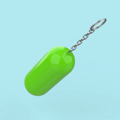 Porte-clés-flottant.gif Fichier STL Porte clés flottant - Floating key ring・Plan imprimable en 3D à télécharger, arvylegris