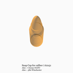 7.62x51-3.gif STL file Snap Cap 7.62x51 dummy cartridge・3D printing design to download