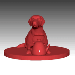 My-Video.gif STL-Datei Hund mit Teekessel・3D-druckbare Vorlage zum herunterladen, krazypoly