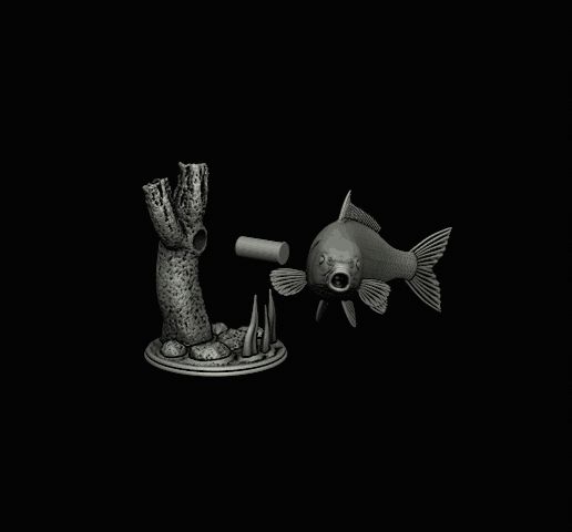 🎏 COMMON CARP (CYPRINUS CARPIO) Fisch Trophäe in Bewegung Skulptur ...