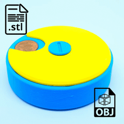 Coin_Organizer_AdobeExpress.gif 3D-Datei Münzen-Organizer | Geldhalter | Münzen-Trenner・Modell für 3D-Drucker zum Herunterladen