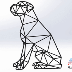 P2.gif STL file GEOMETRIC DOG・Design to download and 3D print, 3D_MAX