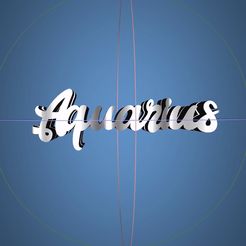 Aquarisu.gif Fichier STL Flip texte, Verseau・Design pour imprimante 3D à télécharger, master__printer