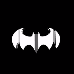 ezgif.com-video-to-gif.gif Archivo STL Texto Flip, cartel de Batman・Objeto imprimible en 3D para descargar, master__printer