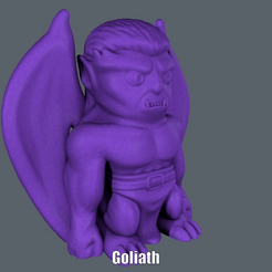 Goliath.gif Télécharger le fichier STL Goliath (Impression facile sans support) • Objet à imprimer en 3D, Alsamen