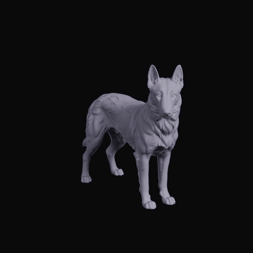 Belgian Malinois Working Dog Figurine
