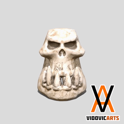 Ss STL file Pork Skull・3D print object to download, VidovicArts