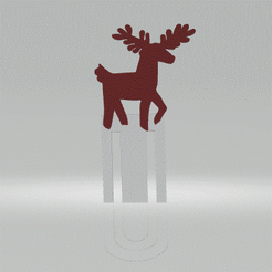 6-bm.gif STL file Bookmark - Christmas - 6・3D print design to download