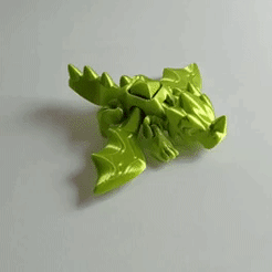 giphy.gif STL file Flexi Flying dragon・3D print model to download