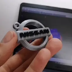 nissan-video.gif NISSAN logo Keychain
