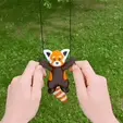 red-panda-climbing-gif-3.gif 3D file Climbing Red Panda Toy・3D printing template to download