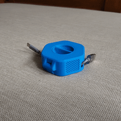 cable_winder_animation.gif STL file Portable Cable Organizer / Winder・3D printing model to download