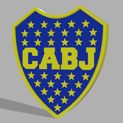 boquitaa-papaaaa.gif STL file LED POSTER " BOCA JUNIORS " - LED POSTER・3D print model to download, RODE-ARTE
