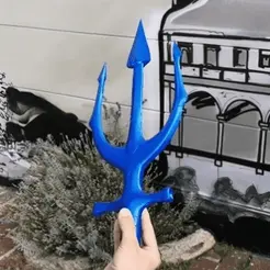 20191018_122716.gif Archivo STL Tridente de Poseidón - Aquaman・Idea de impresión 3D para descargar