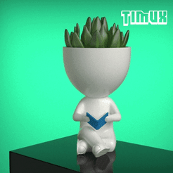 TIMUX_MY11.gif STL file ROBERT PLANT READING A BOOK・3D printer model to download