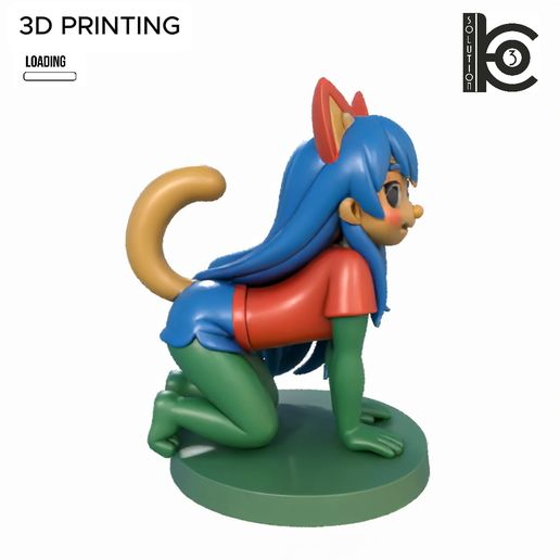Catgirl-Crawler-–-3D-Model-for-Printing.mp4 Catgirl Crawler - 3D Model for Printing