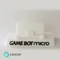 Gameboy-Micro.gif Fichier STL Prise en charge du Nintendo Game Boy Micro・Design à télécharger et à imprimer en 3D
