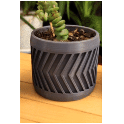 tek-2.gif Download STL file Arrow Cactus Simple Pot • Model to 3D print, onurcanbaytok