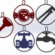 animiertes-gif-von-online-umwandeln-de.gif STL file Christmas ball plumber trade・3D print design to download
