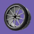 ezgif-5-864e0b420d.gif Rohana RC10 style - Scale Model Wheel set - 19-20" - Rims and Tyre