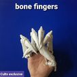 20200209_224430.gif STL file Bone Finger Updated・Template to download and 3D print